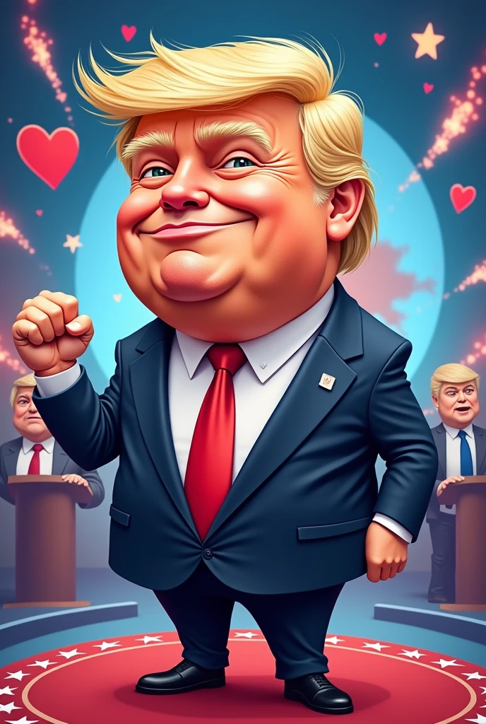 make a cartoon character of trump