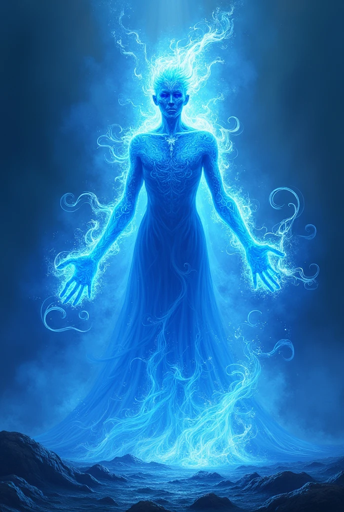 Splendor blue color with fire

