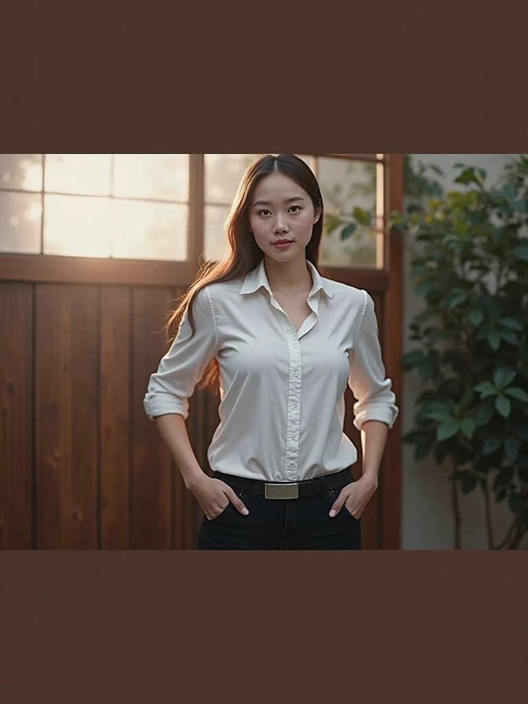 Give me a picture of what this young lady would look like if she lost weight. 