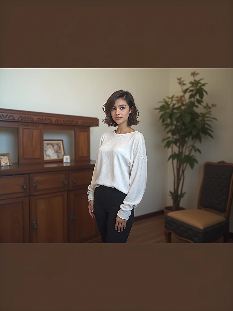 Give me a picture of what this young lady would look like if she lost weight. 
