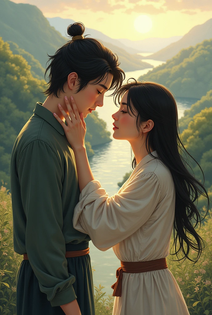 Lean brushed a stray strand of hair from Kai&#39;s face, her fingers stopping on his cheek. We were destined to meet in this life, my love. Like a stream that cuts through these valleys to join the great river.