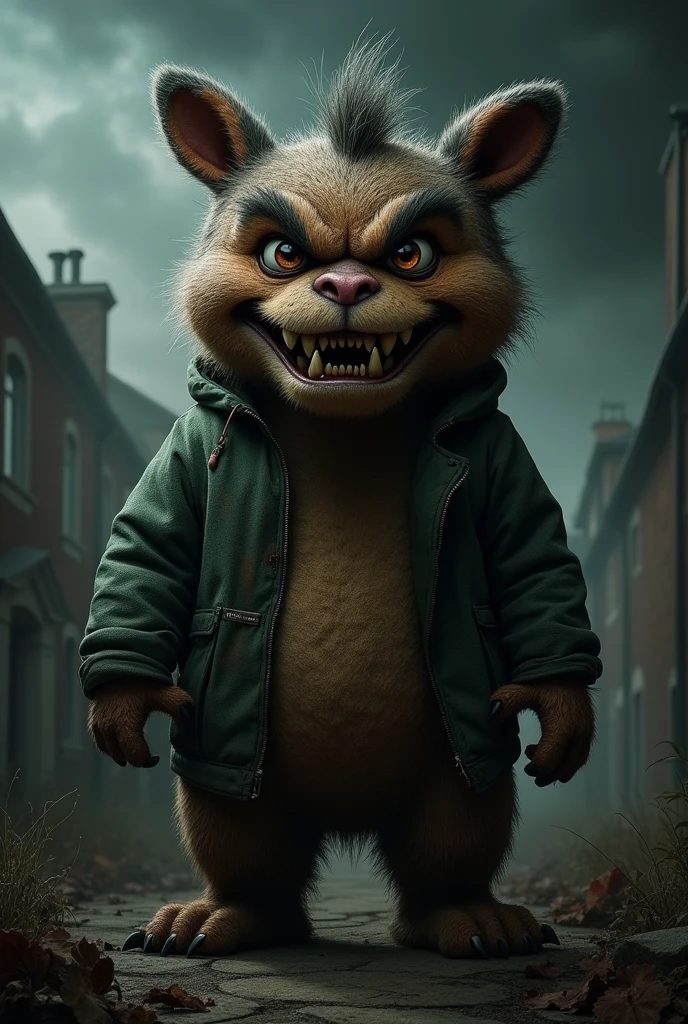 Make a realistic, evil-style image of Pablo from the Backyardigans cartoon 