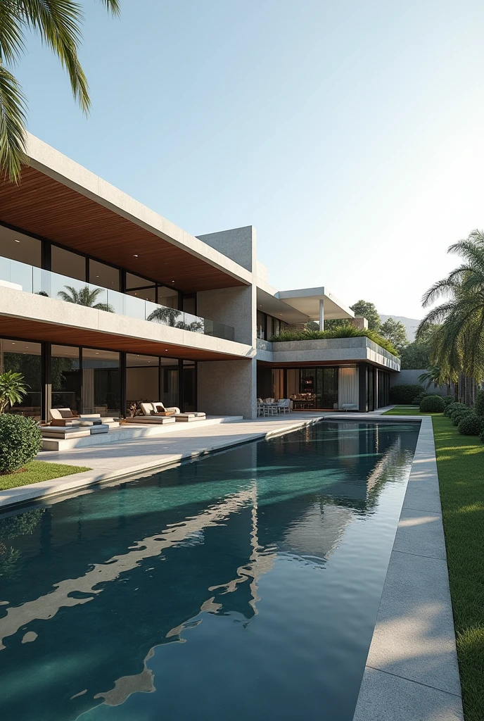 A contemporary single storey manison