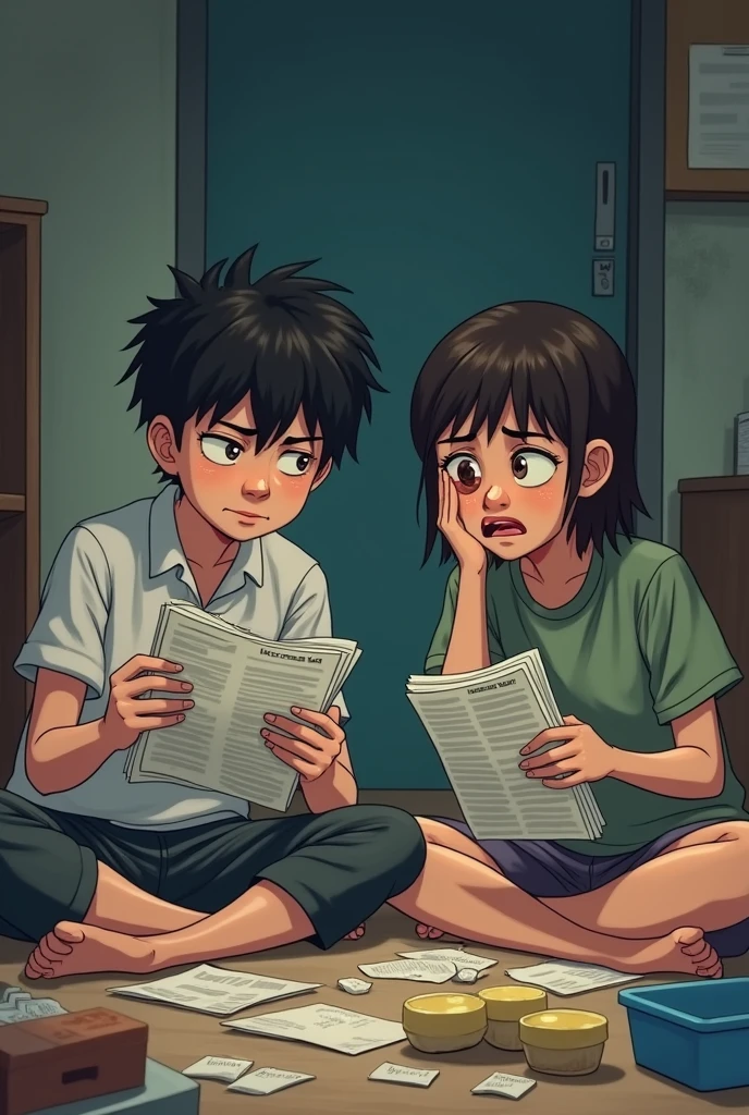 2 students are very hungry. One of them is preparing for IELTS in English and one is looking for a job. They sleep all day and need to find an apartment.