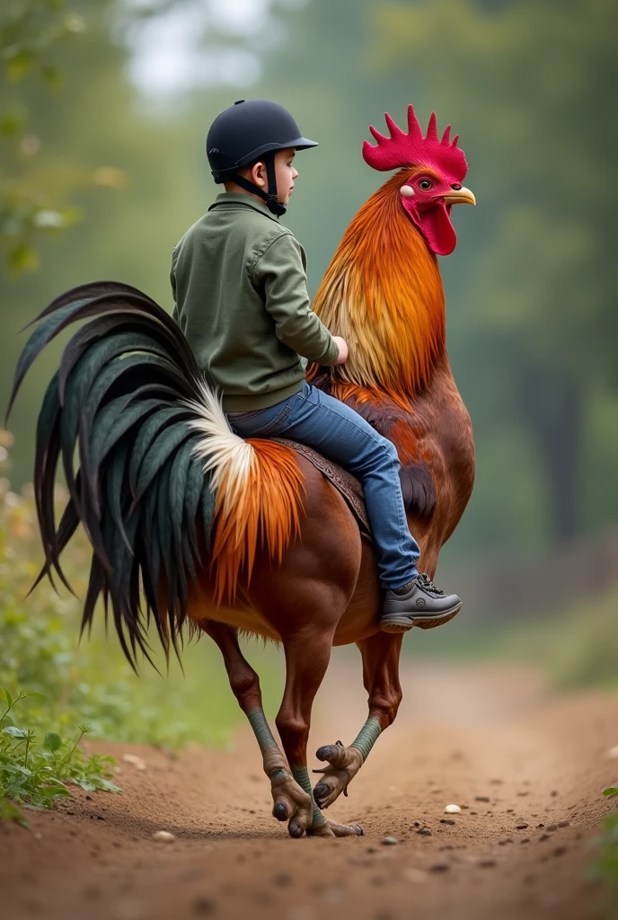 Riding cock