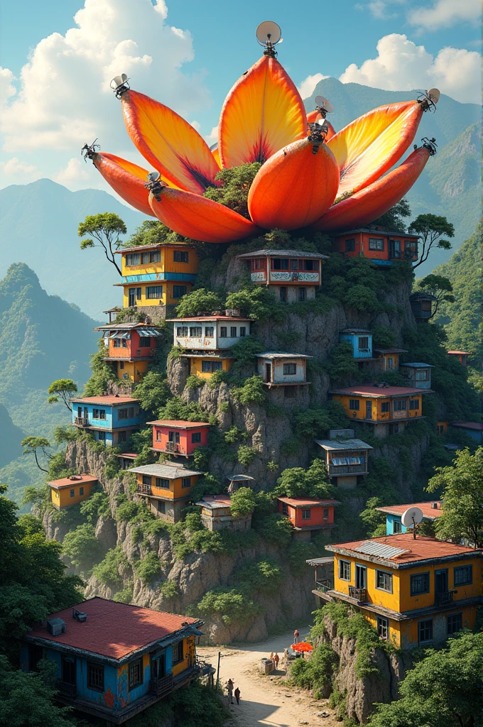 Flower-shaped favela