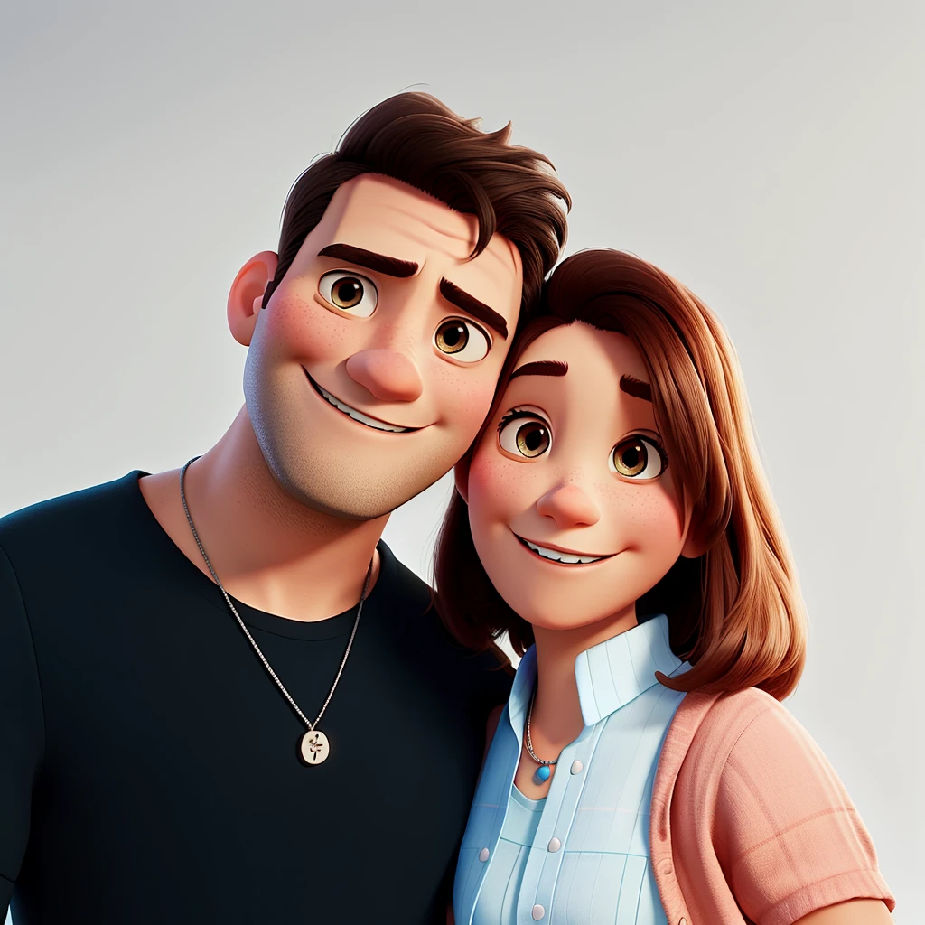 Husband and wife, pixar art, high qualiy, best qualityer