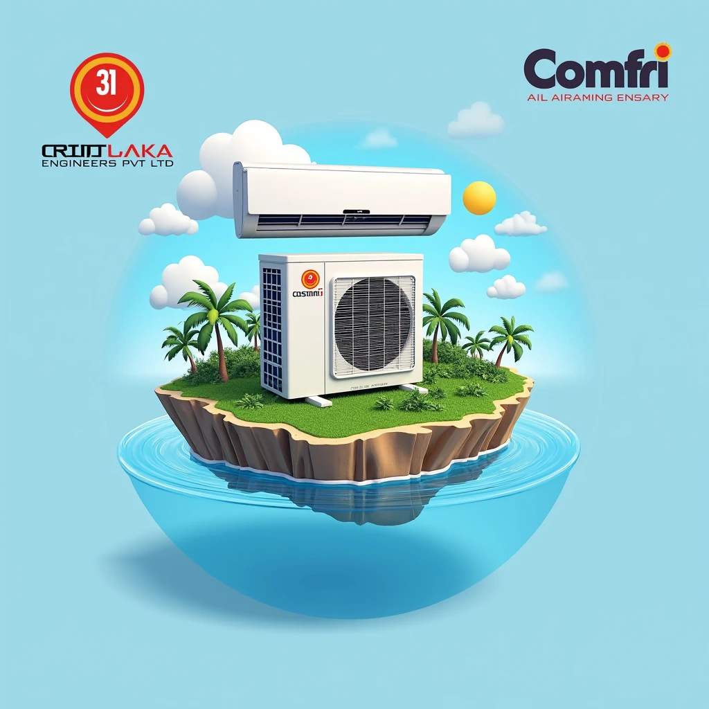 Craft Lanka Engineers (PVT) Ltd company under brand name of Comfri celebrates its 31st anniversary. need a post where air conditioning unit cools the island called Sri Lanka which has island wide cusotmer base