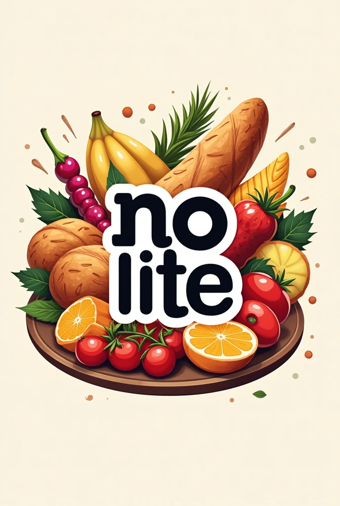 Create a logo with the name “No Limite” that is related to food, foods, bakery and market For an application