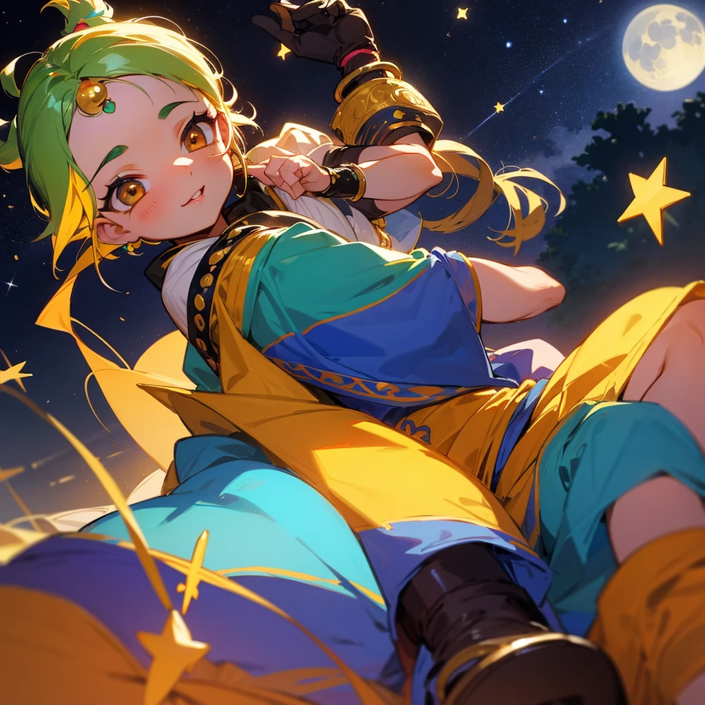 Radhe Krishna anime cute face kids 15age years night mood Star's
