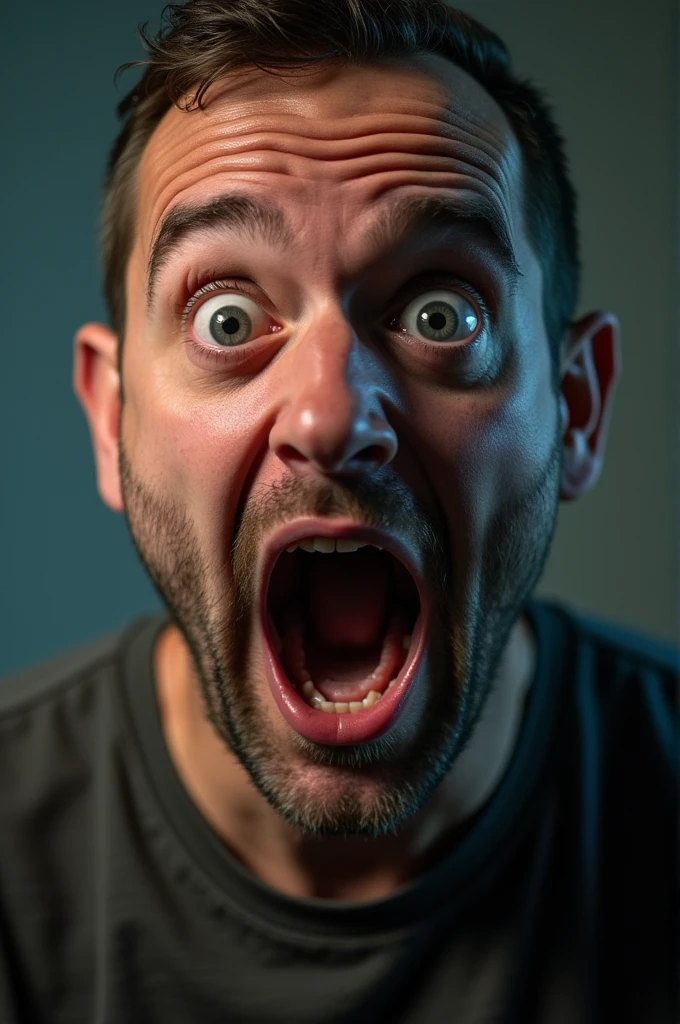 shocked man face 

