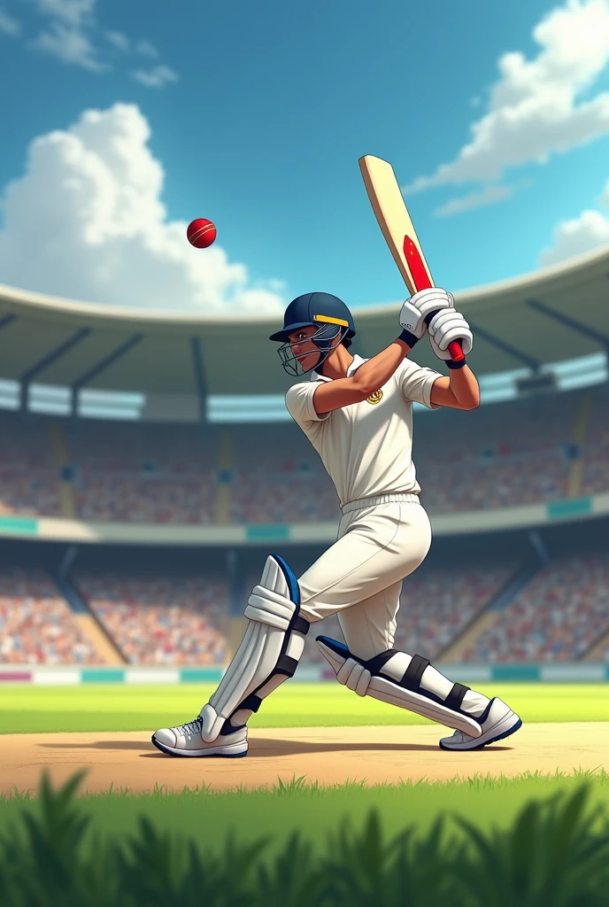 Cricket bat and ball