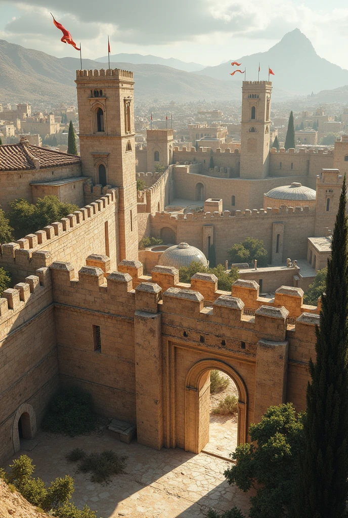 I want a clear image of the walls of Jerusalem