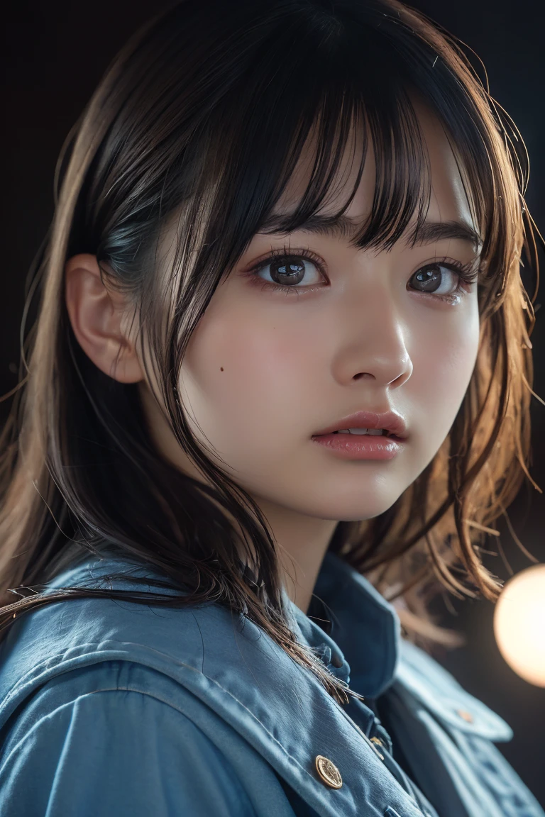Highest quality,Tabletop,High resolution,Beautiful Eyes,Detailed Background,[Backlight],(Facial lighting),[close:0.8],(8k、RAW Photos、Highest quality、masterpiece:1.2)、(Realistic、