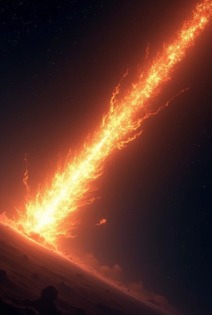 meteor falling to earth