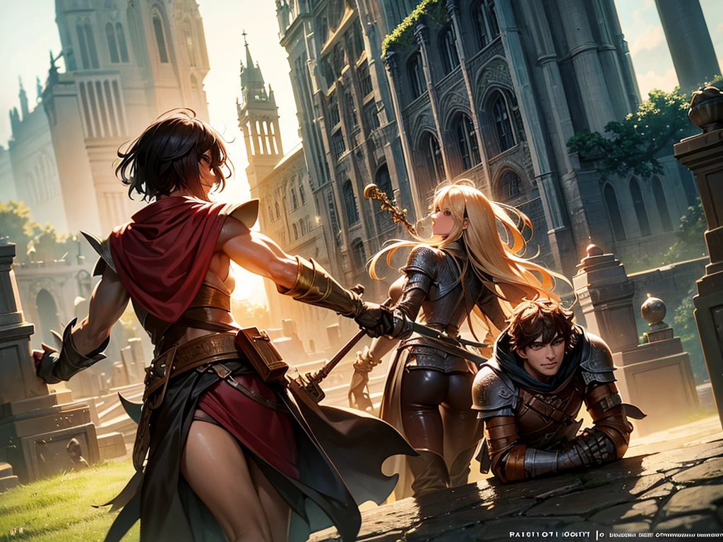 ARMOR, knight, rogue, paladin, warrior, berserker, ranger, cleric, musketeer, valkyrie, pirate, multiple girls, group picture, lineup, harem, 3girls, 4girls, 5girls, 6+girls, standing, sitting, lying, kneeling, gangbang, group sex, orgy, hentai breast grab(sex position), (sex:1.2), (doggystyle), 1girl :hand up, standing sex, 1boy:grabbing from behind, sex from behind, imminent penetration, cum in pussy, Apple_butt, huge_ass, reverse fellatio, fellatio, penis on face, deepthroat, spitroast, multiple penises, multiple boys, surrounded, too many, gangbang, (pixel:1.1), tan, dark skin, from behind, ass, multiple girls, living clothes. corruption. evil grin, smile