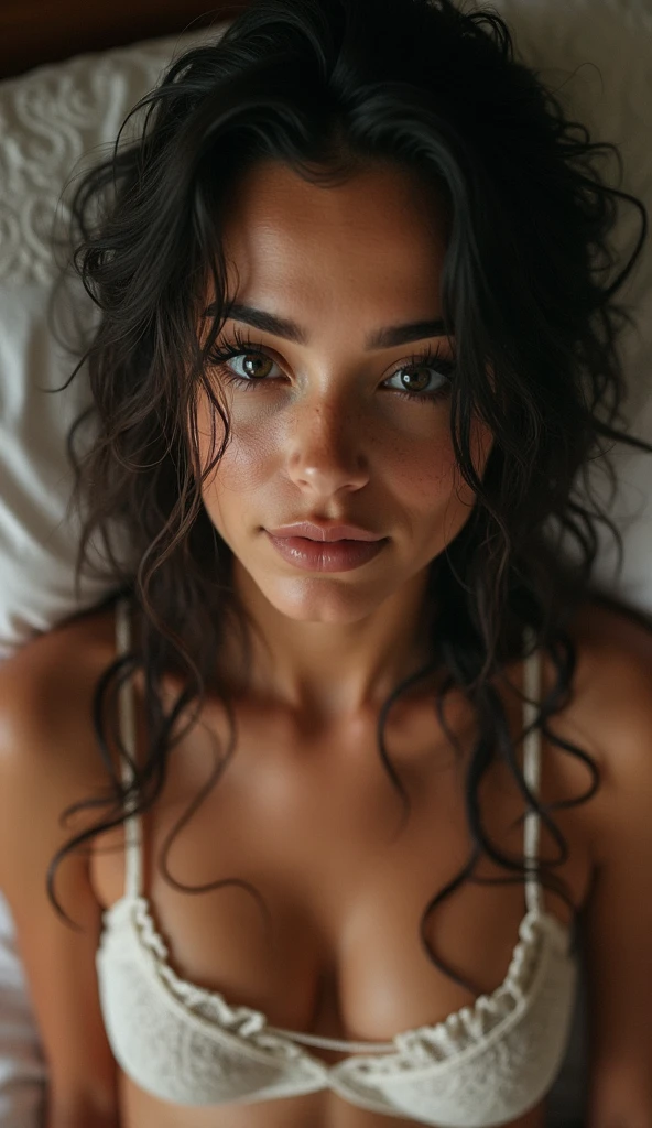 Taken on a iPhone 15 in 8k quality from high above. Cute 20 year old white college slut with big natural tits, small nipples, small areolas, long eyelashes, in her dorm room, She is making sex a dupla penetration whith two guys. her face is dripping with mascara. Her hair is wet and messy. She is slightly wet and face of satisfation