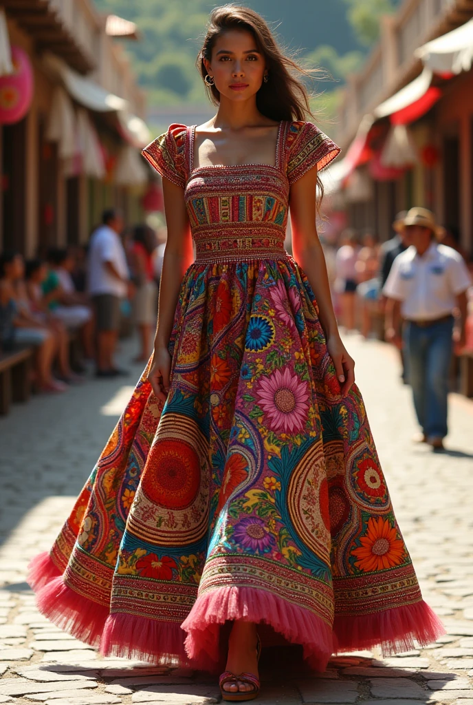 Design a typical and innovative dress from Antioquia for Antioquia Day
