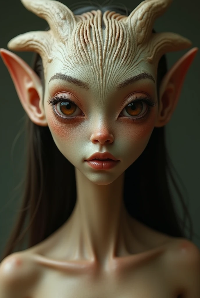 A succubus girl, skinny body, small breasts, small ass, neutral background, (best quality,4k,8k,highres,masterpiece:1.2),ultra-detailed,(realistic,photorealistic,photo-realistic:1.37),detailed eyes,detailed lips,highly detailed face,extreme detailed body,flawless skin,sensual pose,cinematic lighting,dramatic contrast,muted color palette