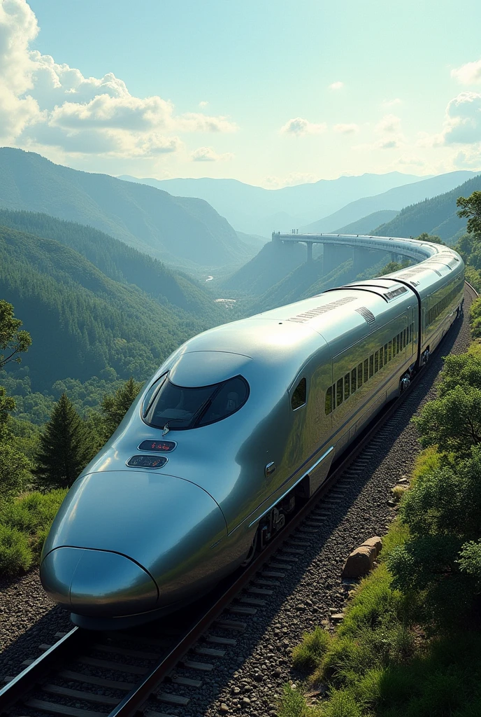 Imagine a Sleeper Bullet Train from Exterior
