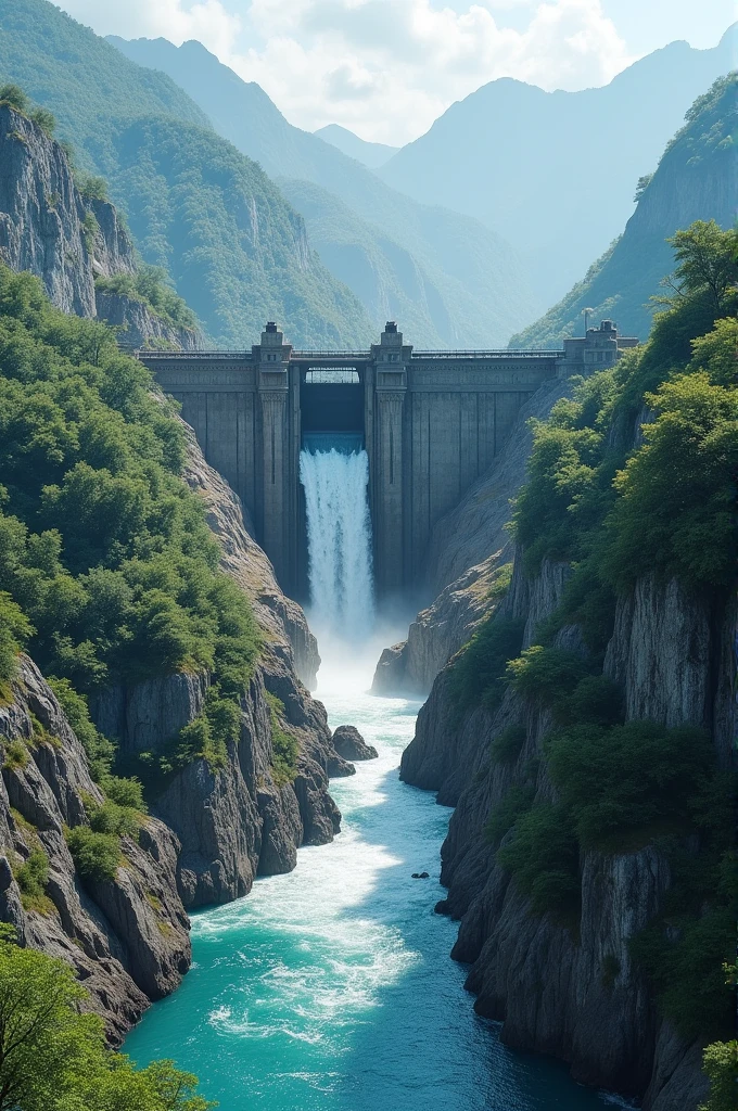 Create two water dam. One is upper steam and another one is Down stream Against the upper one 