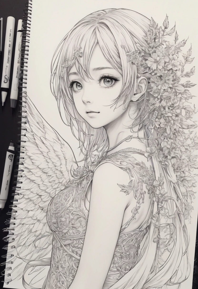 Anime Line Art、so beautiful