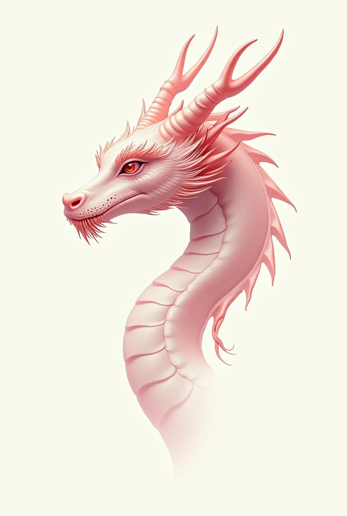 Create a logo with a delicate dragon head for a makeup and women's clothing store