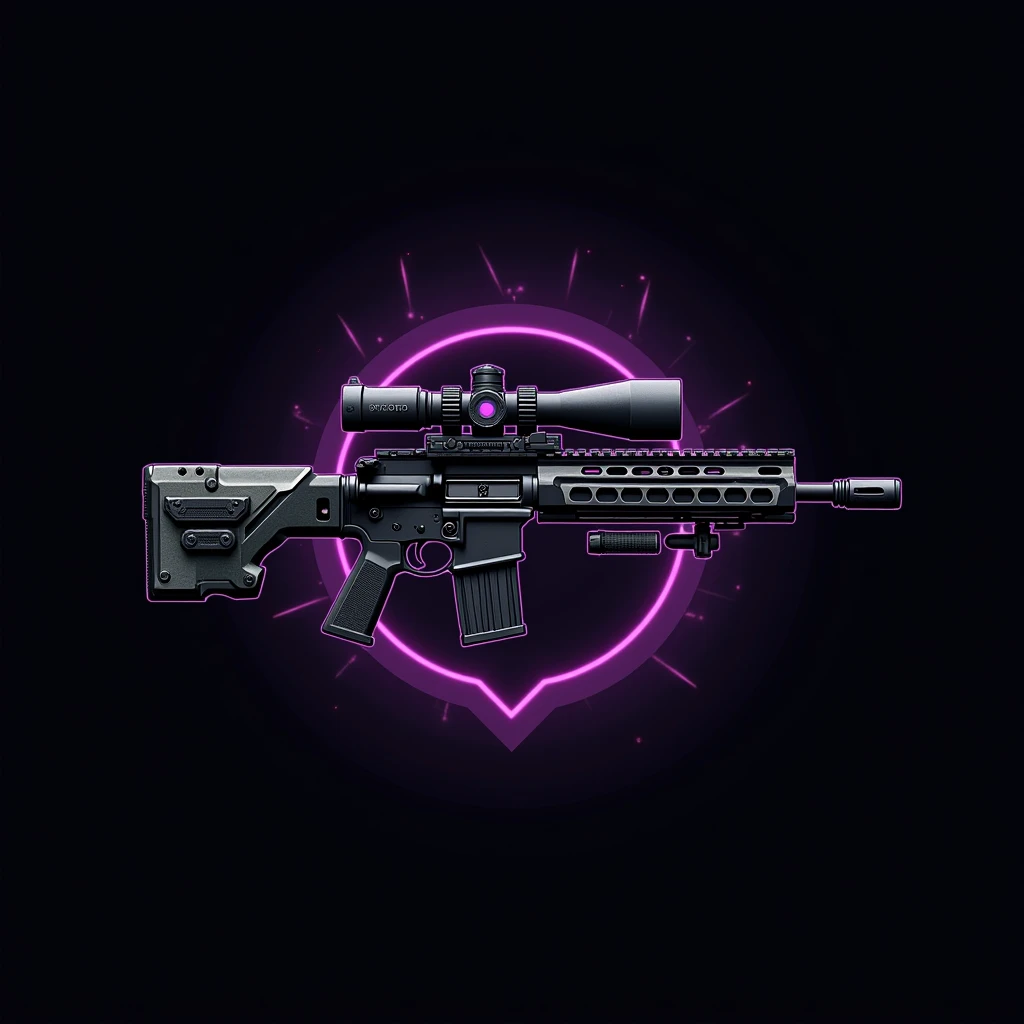 A e-sports, cosplay “military_themed” logo for Discord.ink. The logo features a black background with a camouflage logo in the center. The logo is a stylized BIG logotipo DISCORD with a BLACK M700 around it. The M700 is surrounded by a white border with a purple background. The logo is complex and elegant, with a modern feel that is perfect for Discord.ink's brand. ((More detail, enhanced, poakl))