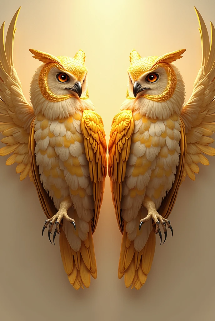 twin gold owl logo