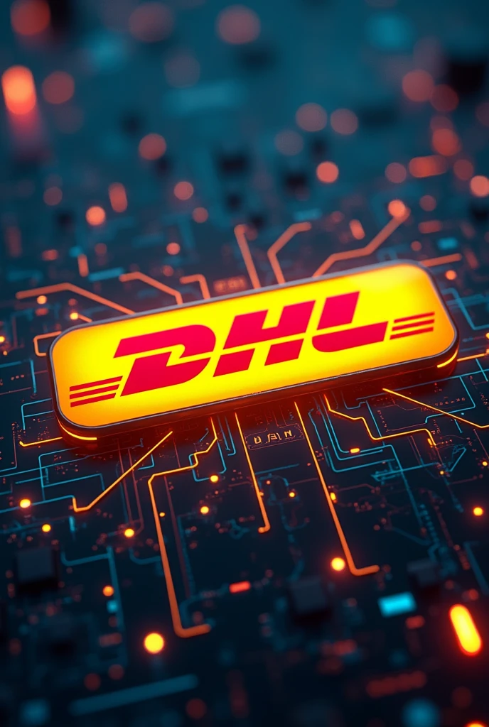 DHL image with code or technology