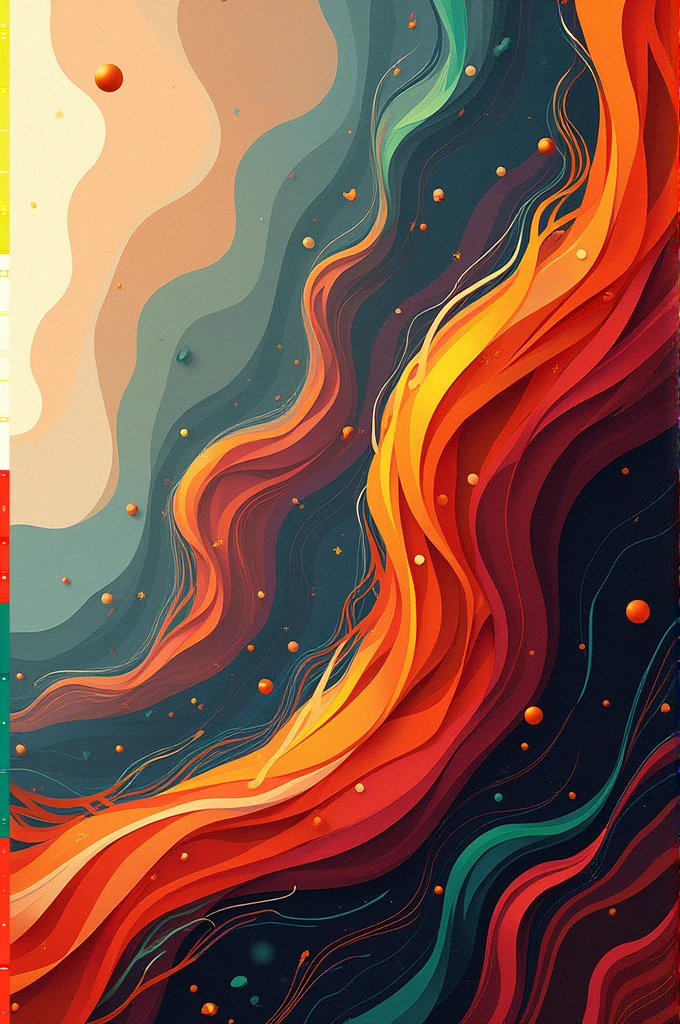 Large, bold shapes for louder sections and smaller, softer shapes for quieter parts.
Thick, energetic lines for fast tempos and thin, smooth lines for slow tempos.
Various patterns and textures to represent melodic and harmonic changes.