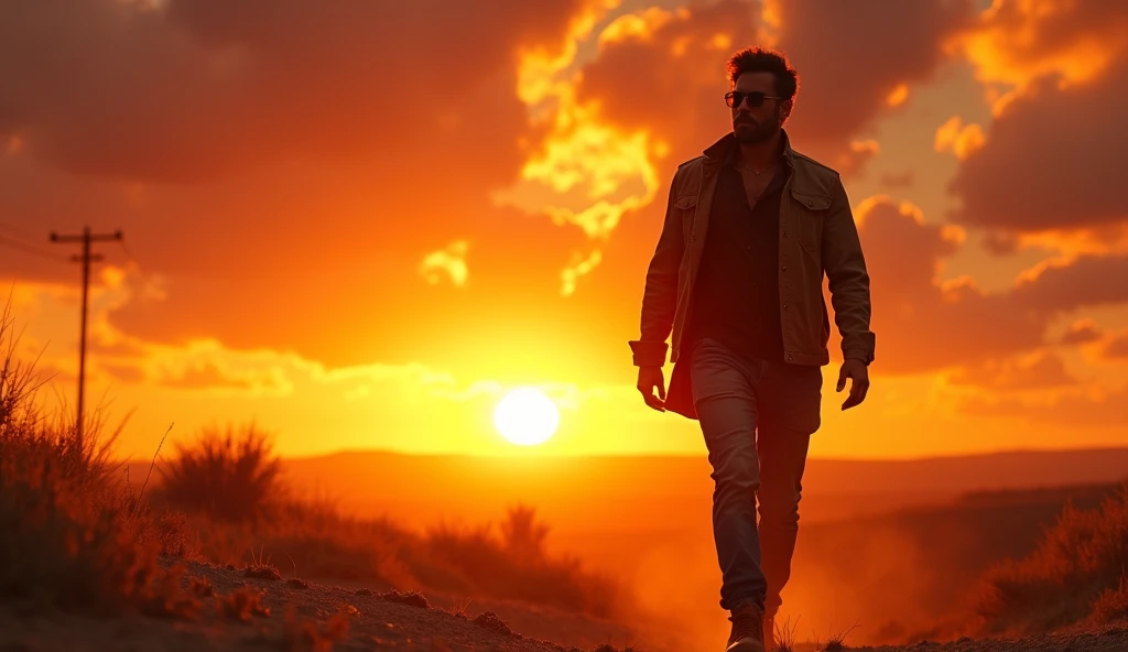 Scene 35:
As the credits roll, Alok Free Fire is seen walking into the sunset, his sunglasses still firmly in place, ready for the next adventure in Free Fire.