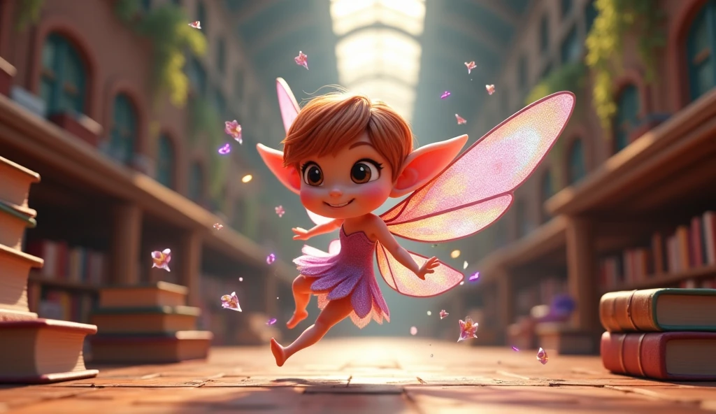 In 3d animation.What happens when a mischievous fairy accidentally uses magic incorrectly in school?