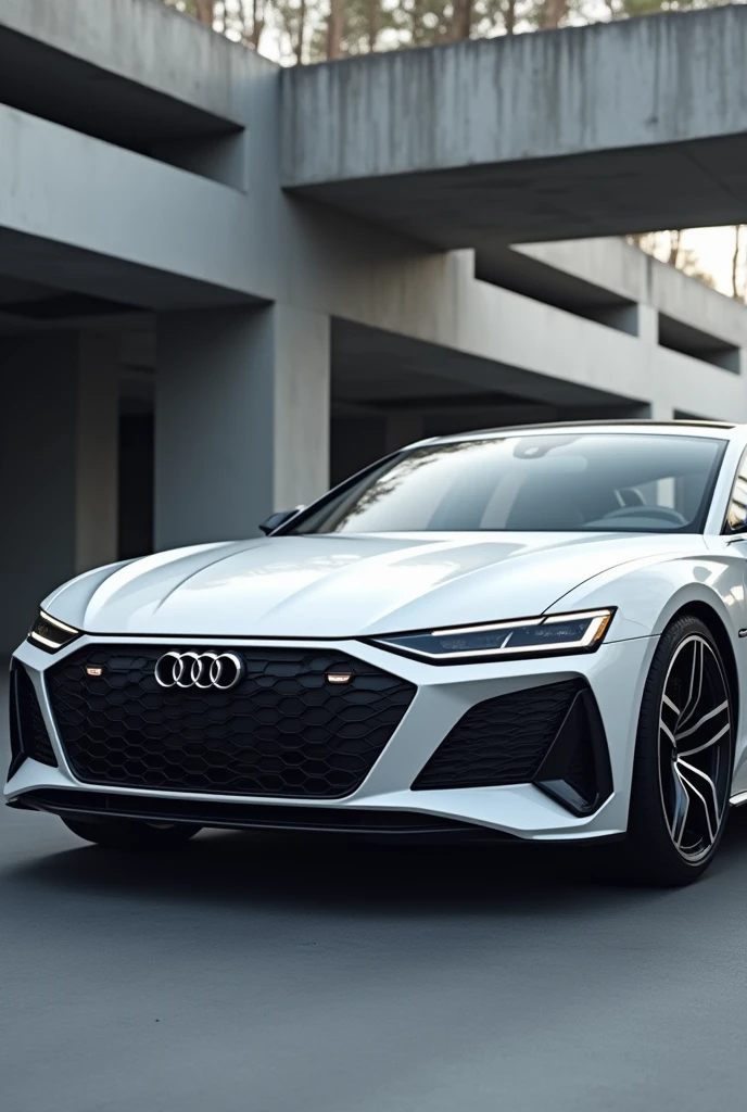 white Audi