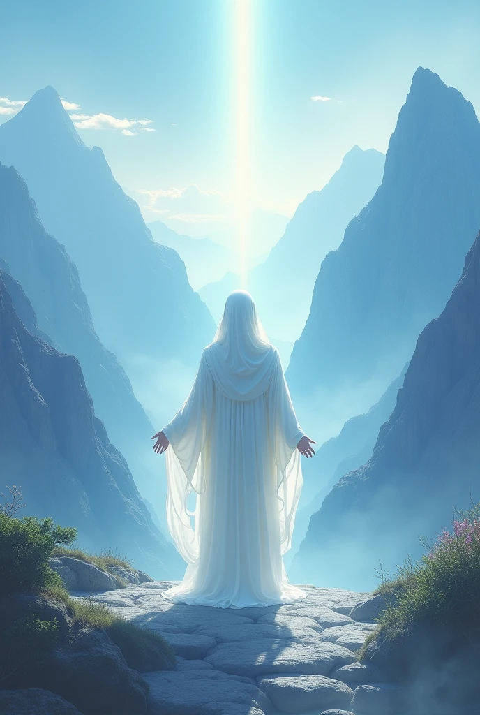 A nice mountaisn and sky background a written Lost one of the purest souls in white color and in a nice font