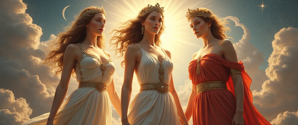 The very beautiful goddess Hera, Venus, Athena, whole body