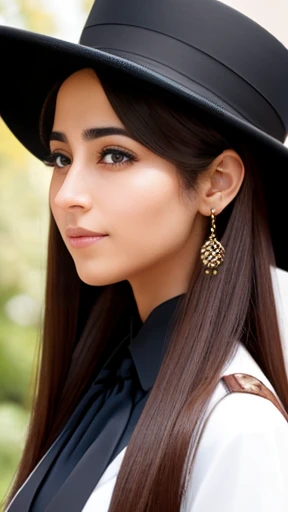 A beautiful Haredi woman focus on the character's face