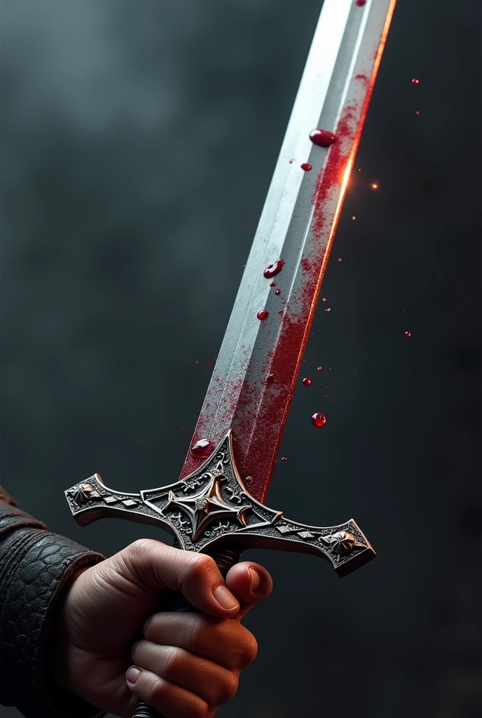 New generation sword having blood on it