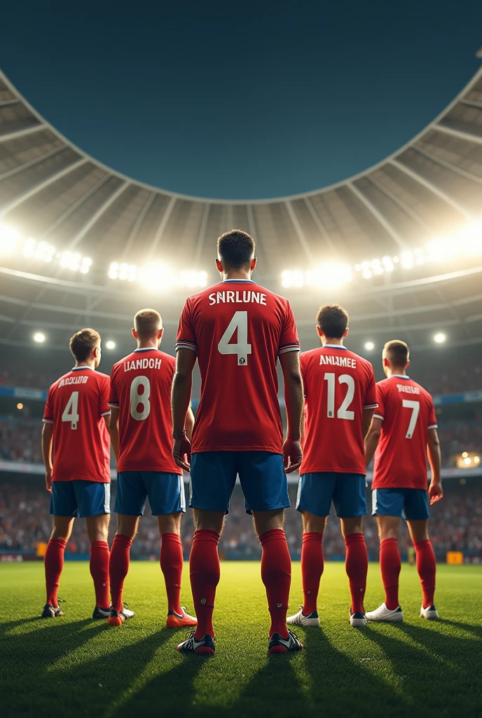 A photo that brings together the best players in the world who play with the number 4