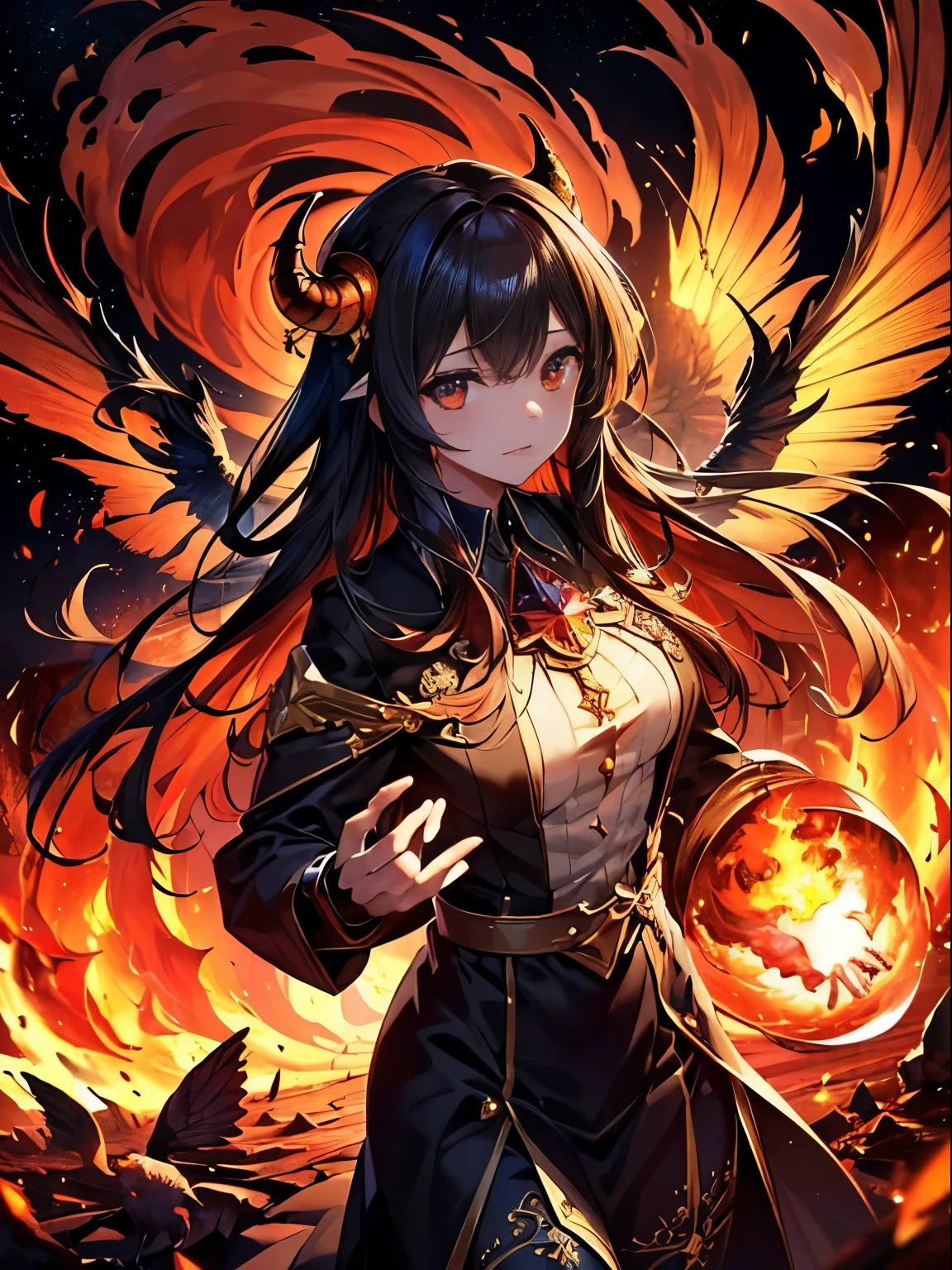 (masterpiece:1.2), (highest quality:1.2), (super detailed:1.2), According to the contract, Overlord of Flame, Purification Flame,Great Spire of Flame, fluttershy, Fire and brimstone through Sodom, turn sinners into dust of death, Burning sky, with flaming beasts