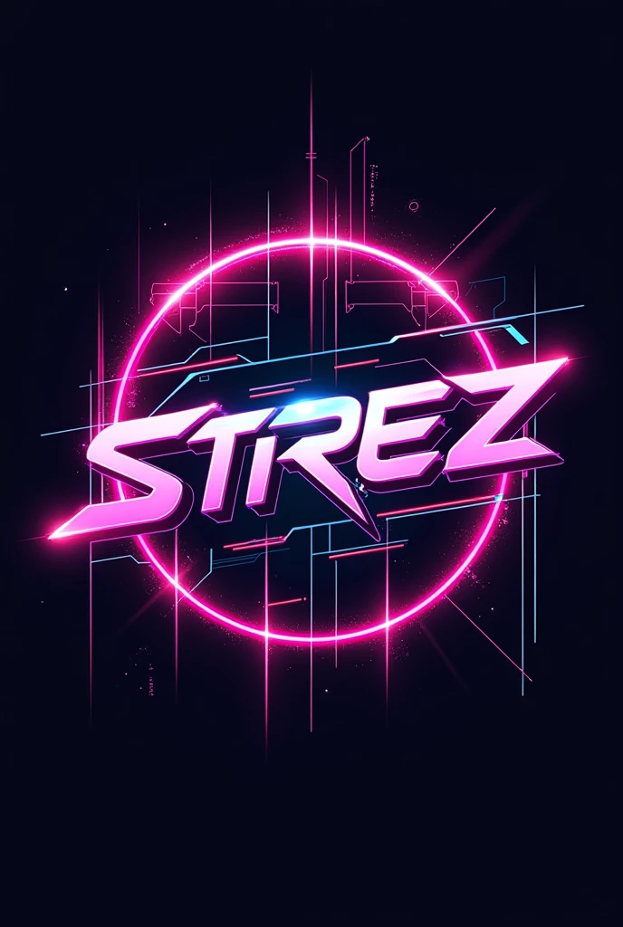 Create a logo with the name STREZ in Y2K style