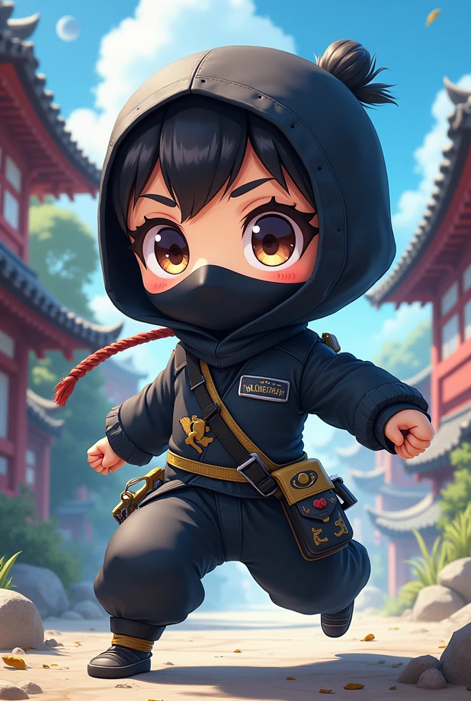 Ninja in anime style cute