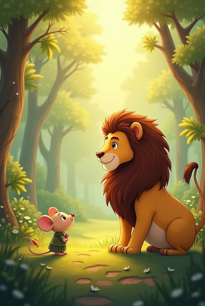 Kids poem  You laughed at me before," said the mouse, "but you see, even a small mouse can help a mighty lion." The lion was grateful and learned that kindness is never wasted.