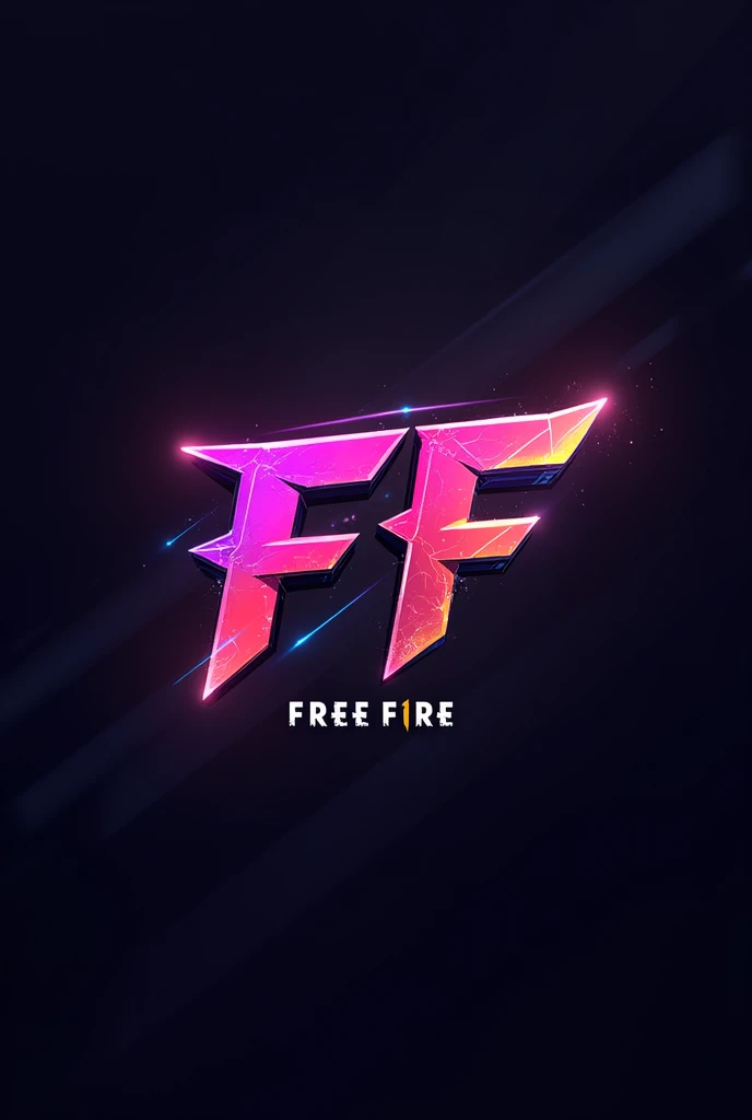 I want a competitive-looking Free Fire logo with a phrase at the bottom that says Free Gamers