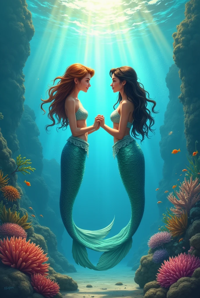 book cover "unparalleled friendship" which is about friendship between a human and a mermaid 