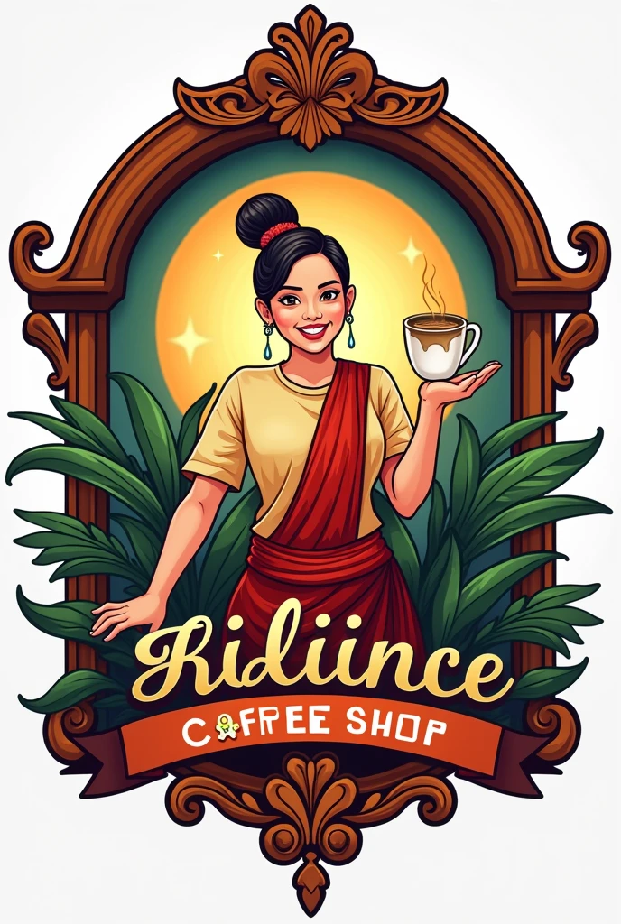 Coffee shop business logo with intergation of the cultures in the PHILIPPINES