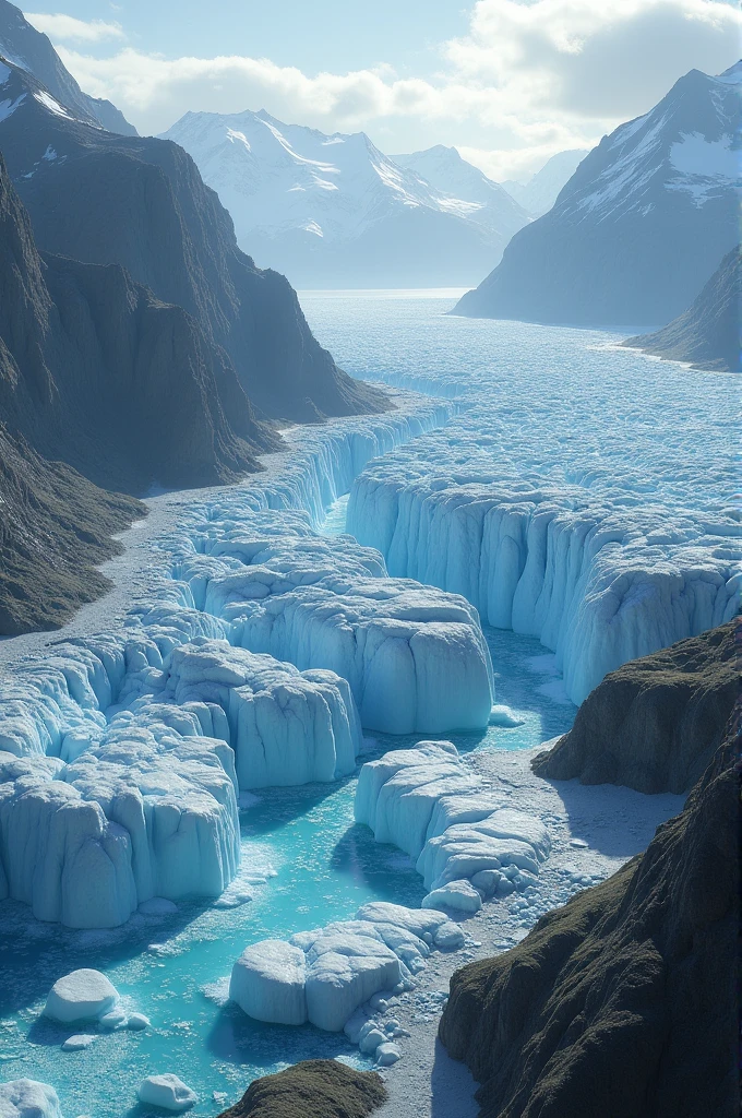 Accelerated melting of glaciers in Greenland