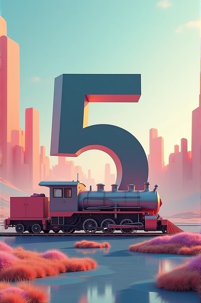 Train in 5 shaped