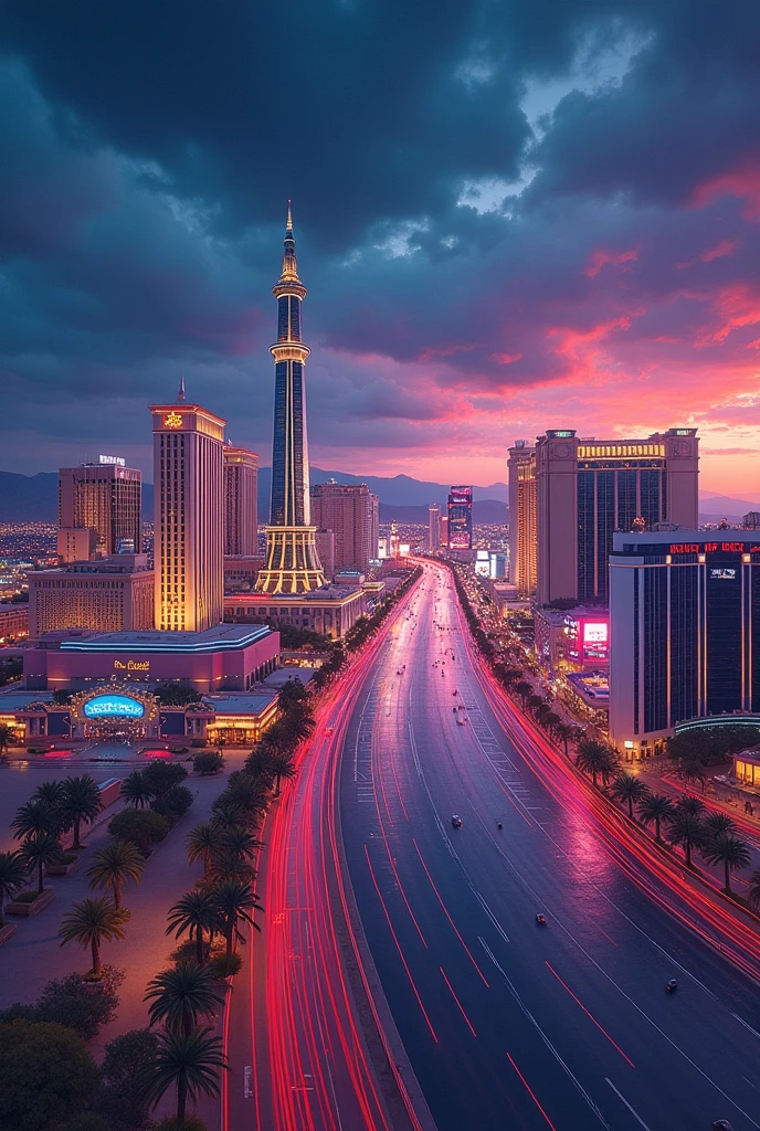 art,Las vegas view,chalk paint,beautiful
