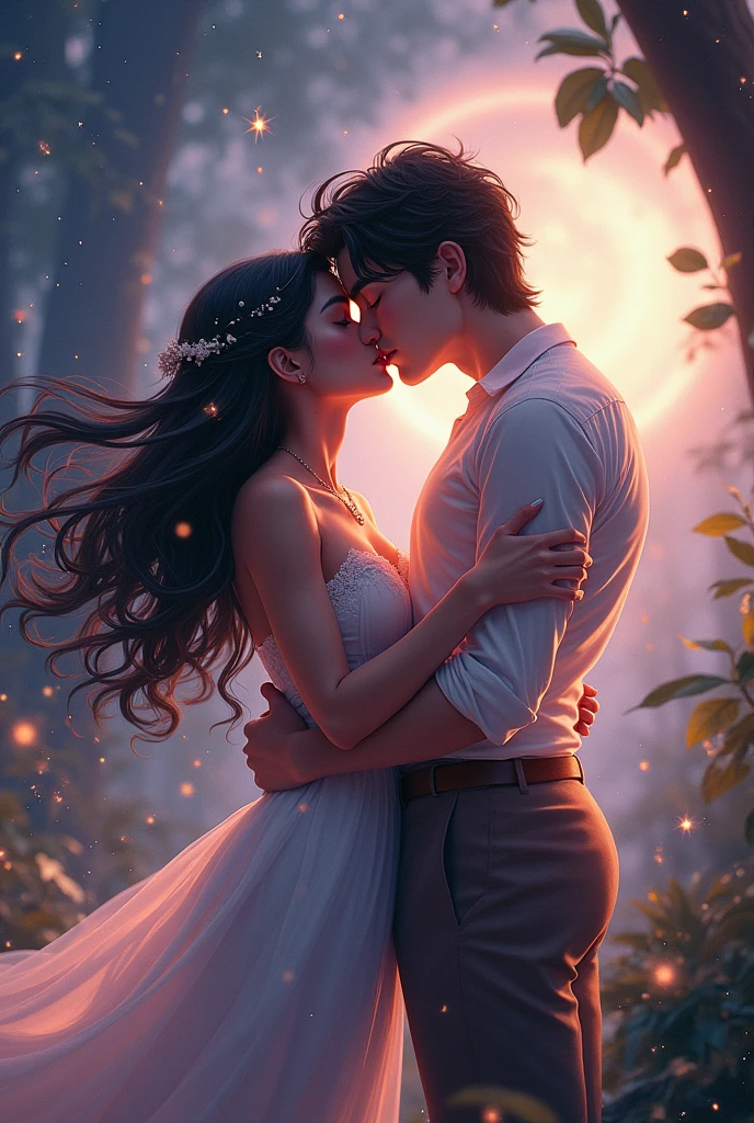 Asha and Star boy from wish kissing